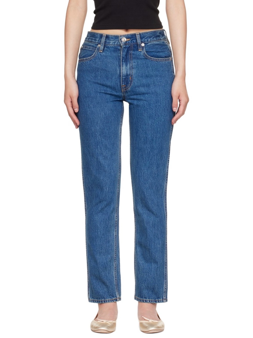 SLVRLAKE Virginia Slims Women’s Blue High Rise Slim Fit Denim Jeans Size 24